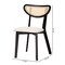Baxton Studio Dannell Mid-Century Modern Cream Fabric and Black Finished Wood 2-Piece Dining Chair Set 236-2PC-13298-ZORO - alternate 2
